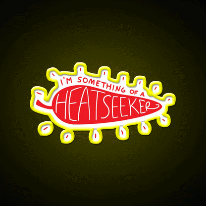 Heatseeker Fast Food Led Neon Sign For Burger Place Rgb Color - Custom LED neon sign front view