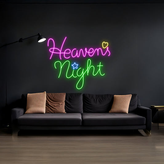 Heavens Night Neon Sign Custom Neon Lights Sign