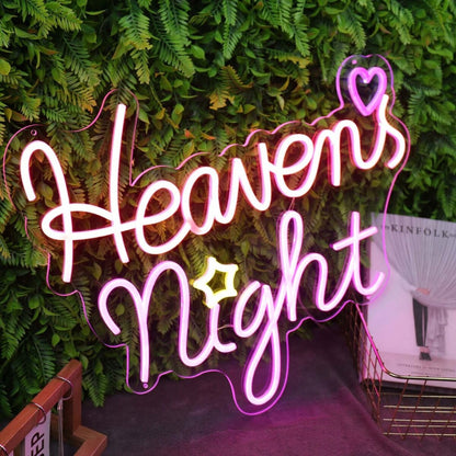 Heavens Night Pink Led Neon Sign | Shineneon