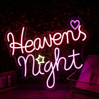 Heavens Night Pink Led Neon Sign | Shineneon