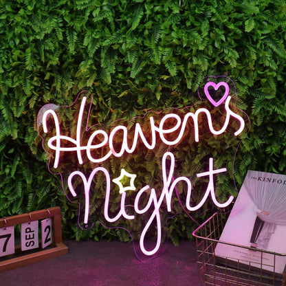 Heavens Night Pink Led Neon Sign - Shineneon