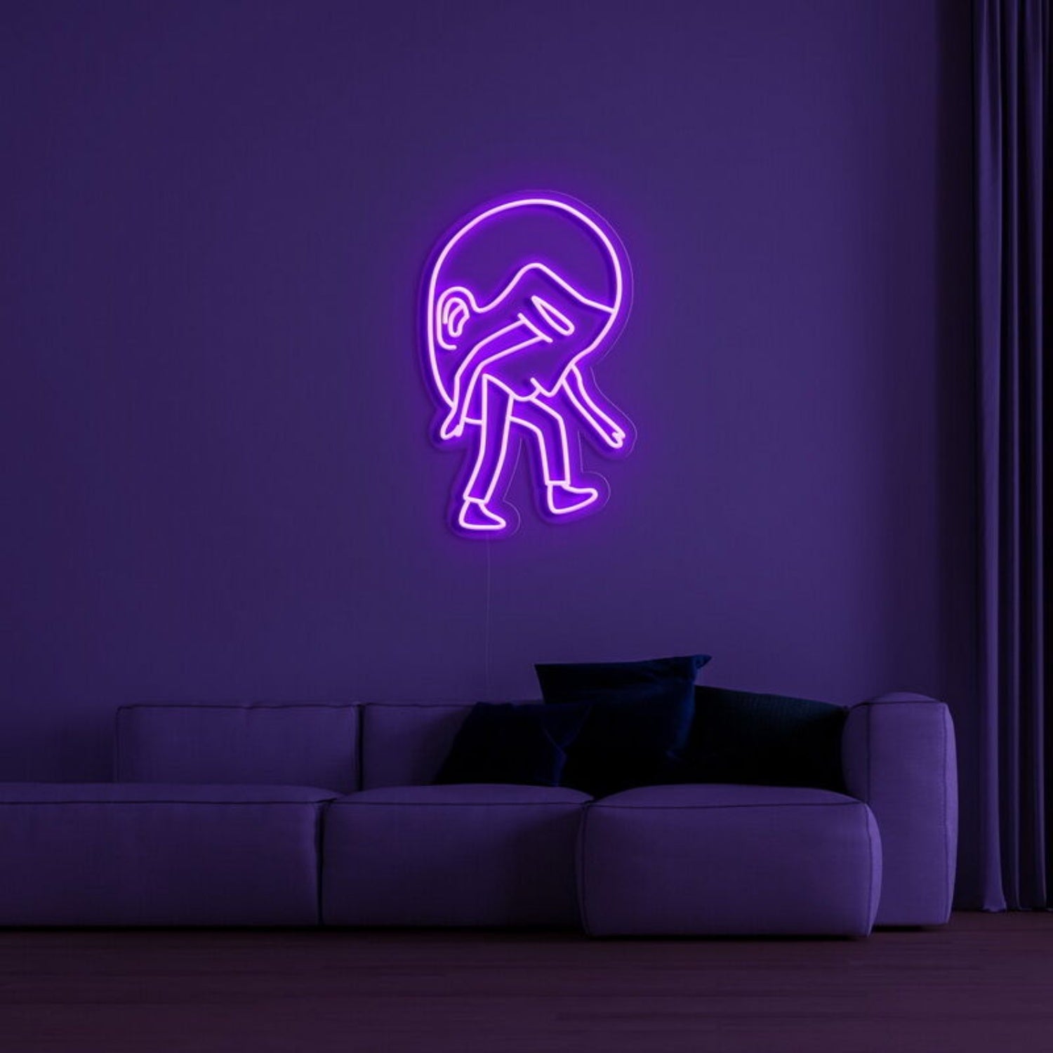Heavy Head Led Neon Sign Fthoughtful Spaces - Shineneon