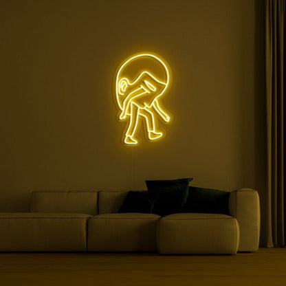 Heavy Head Led Neon Sign Fthoughtful Spaces - Shineneon