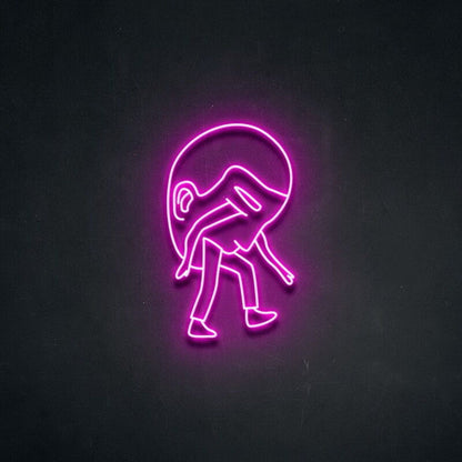Heavy Head Led Neon Sign Fthoughtful Spaces - Shineneon