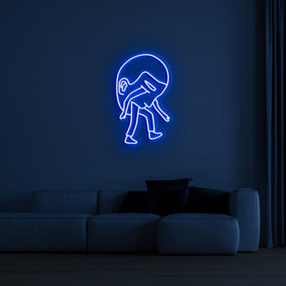 Heavy Head Led Neon Sign Fthoughtful Spaces - Shineneon