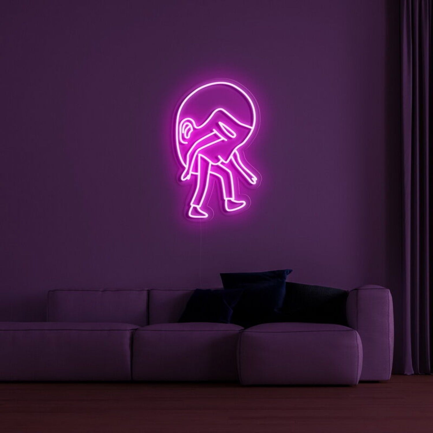Heavy Head Led Neon Sign Fthoughtful Spaces - Shineneon