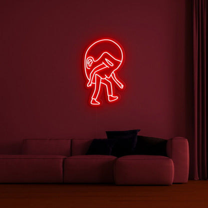 Heavy Head Led Neon Sign Fthoughtful Spaces - Shineneon