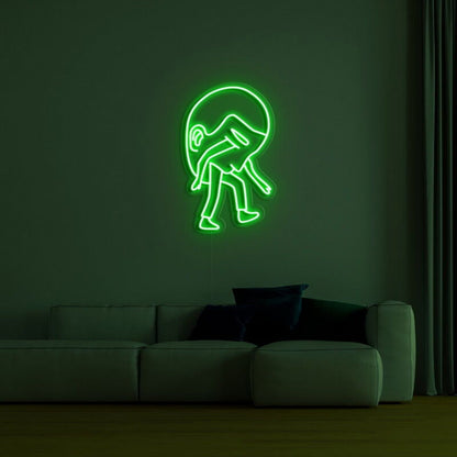 Heavy Head Led Neon Sign Fthoughtful Spaces - Shineneon