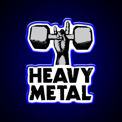 Heavy Metal Lifting Gym Fitness Led Neon Sign Rgb Color