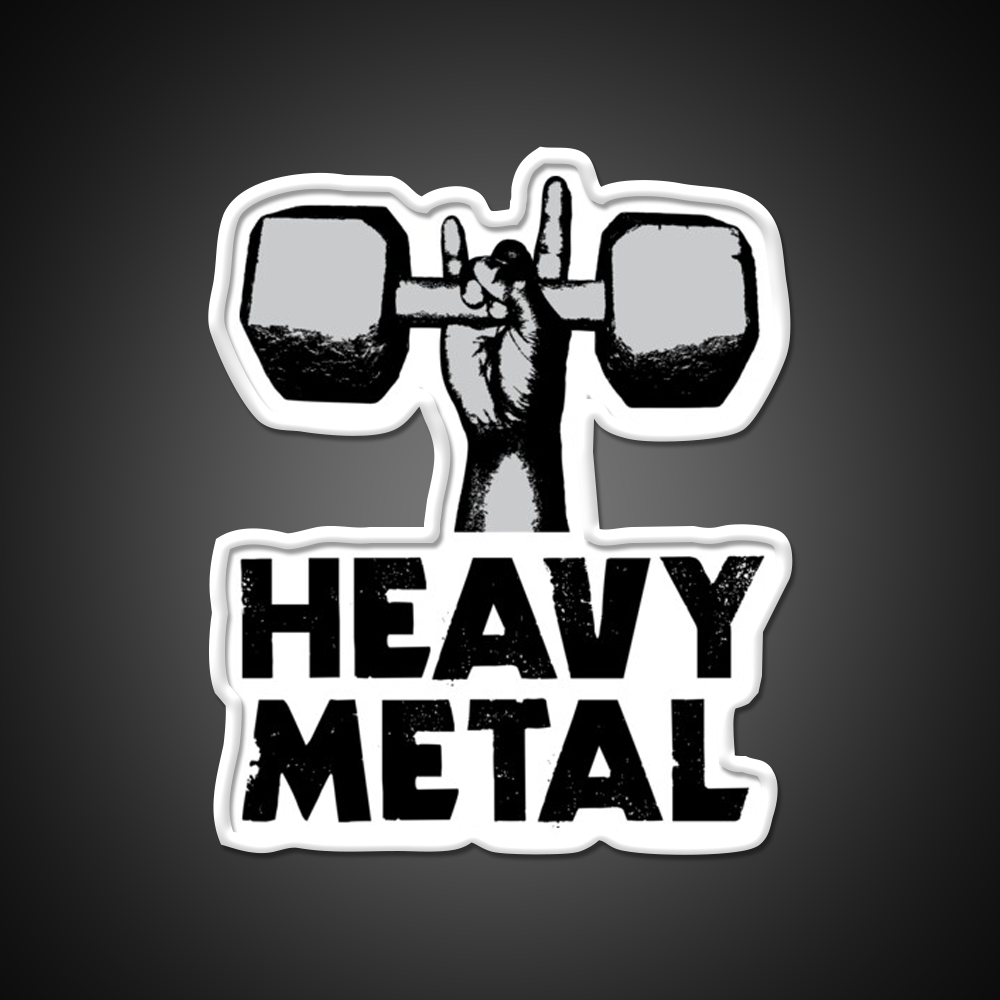 Heavy Metal Lifting Gym Fitness Led Neon Sign Rgb Color