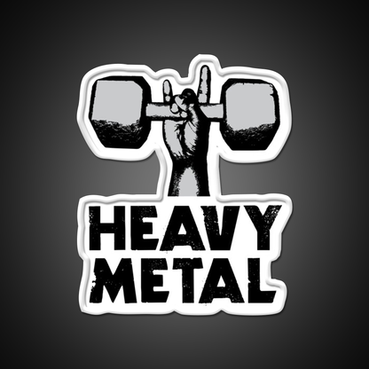 Heavy Metal Lifting Gym Fitness Led Neon Sign Rgb Color