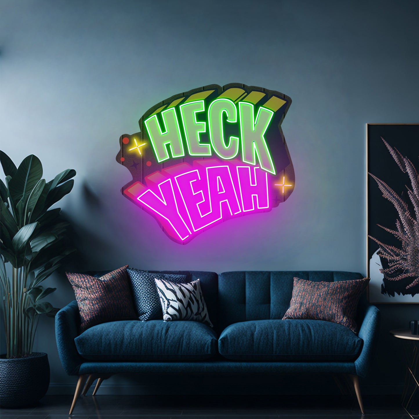 Heck Yeah Custom Led Signs Artwork For Sale