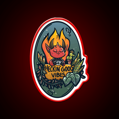 Heckin Good Vibes Cafe Led Neon Sign Espresso Bar Art Rgb Color - Shineneon