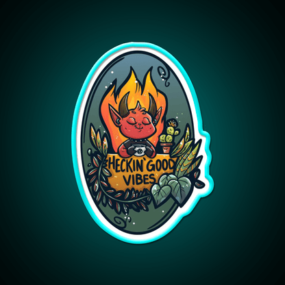 Heckin Good Vibes Cafe Led Neon Sign Espresso Bar Art Rgb Color - Shineneon