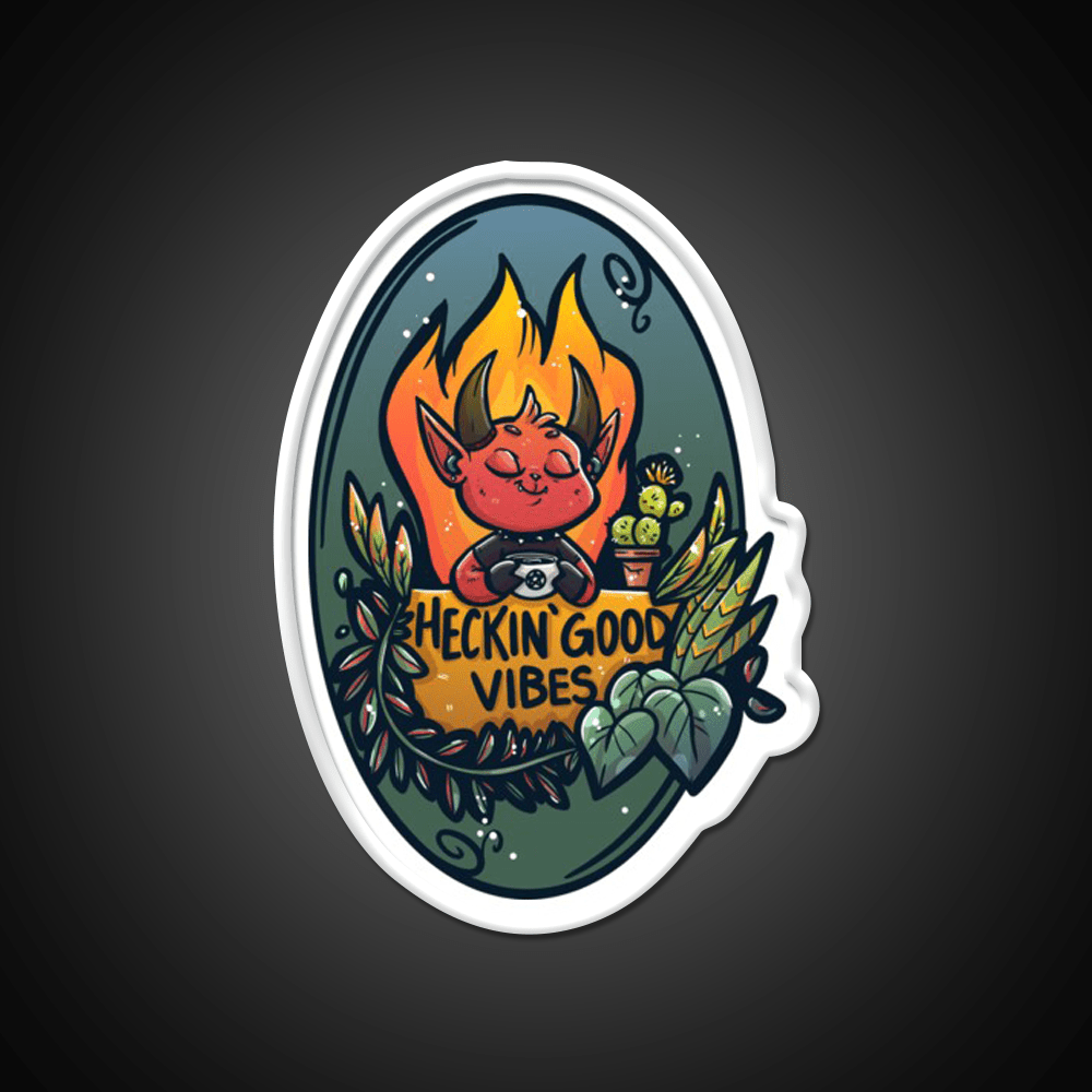 Heckin Good Vibes Cafe Led Neon Sign Espresso Bar Art Rgb Color - Shineneon