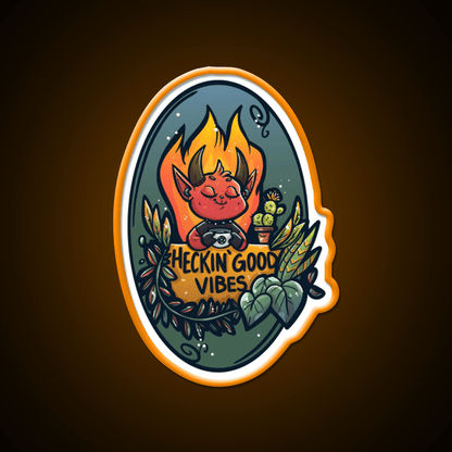 Heckin Good Vibes Cafe Led Neon Sign Espresso Bar Art Rgb Color - Shineneon