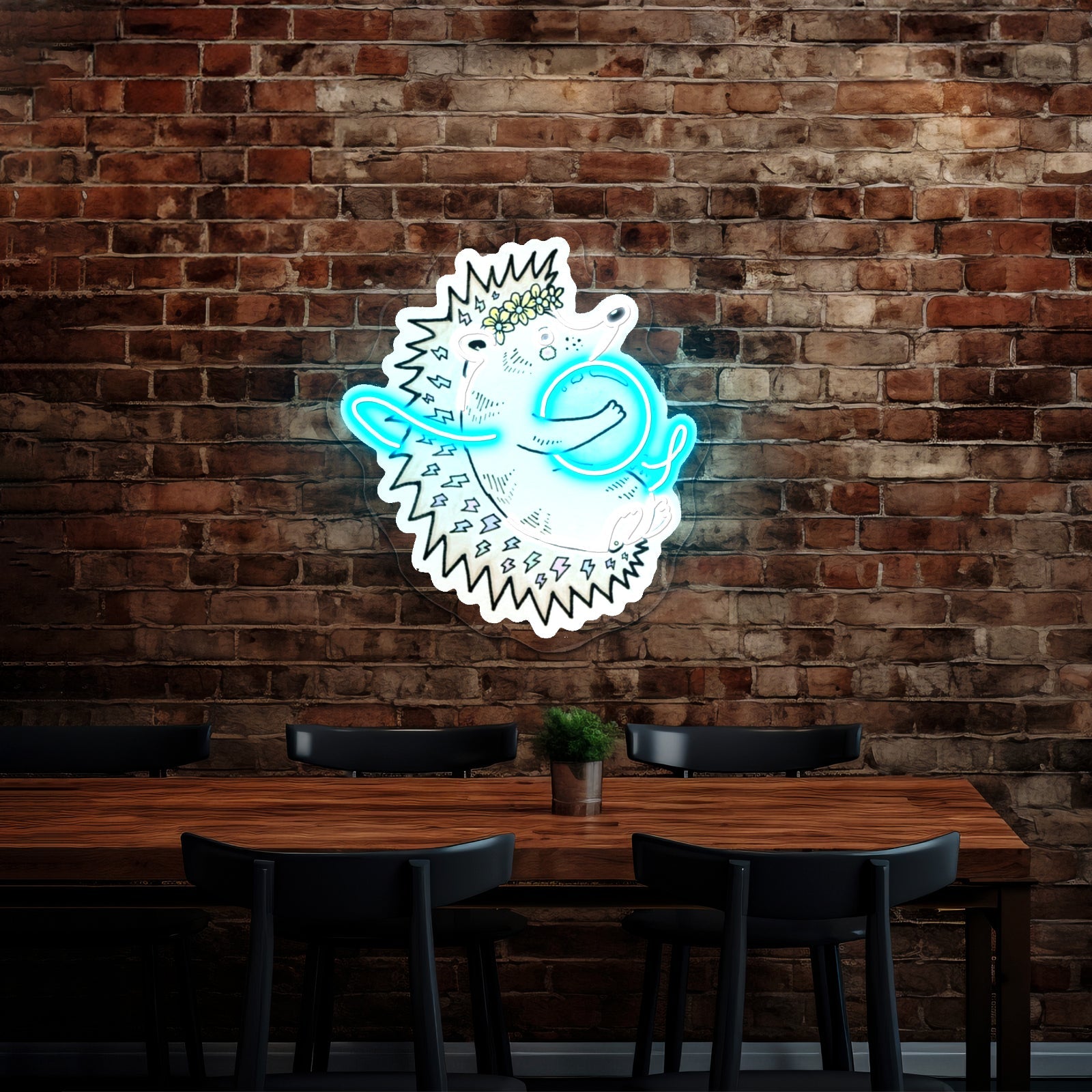 Hedgehog Unlikely Friends Neon Signage Custom - Shineneon
