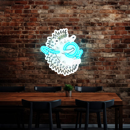 Hedgehog Unlikely Friends Neon Signage Custom - Shineneon