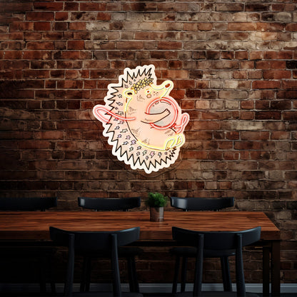 Hedgehog Unlikely Friends Neon Signage Custom - Shineneon