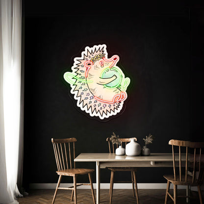 Hedgehog Unlikely Friends Neon Signage Custom - Shineneon