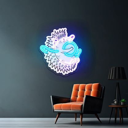 Hedgehog Unlikely Friends Neon Signage Custom - Shineneon