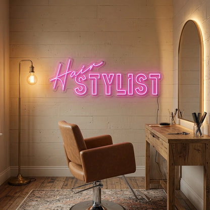 Heist Stylist LED Neon Sign - 03 Real Lifestyle Scene