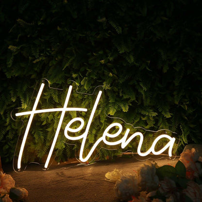 Helena Yellow Led Neon Sign - Shineneon