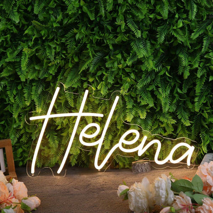 Helena Yellow Led Neon Sign - Shineneon