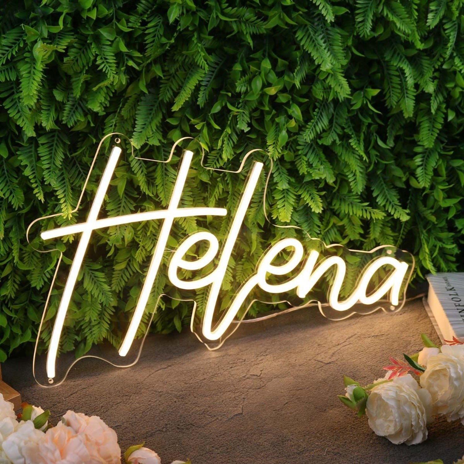 Helena Yellow Led Neon Sign - Shineneon