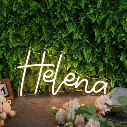 Helena Yellow Led Neon Sign - Shineneon