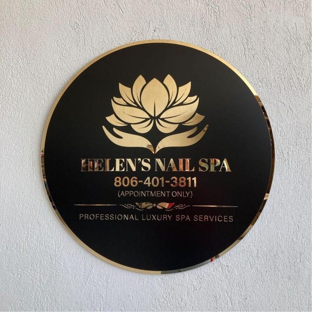 Helens Nail Spa Acrylic Business Logo Sign - Shineneon