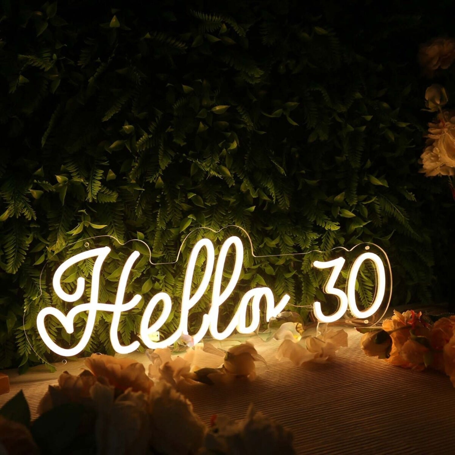 Hello 30 Yellow Neon Sign | Shineneon