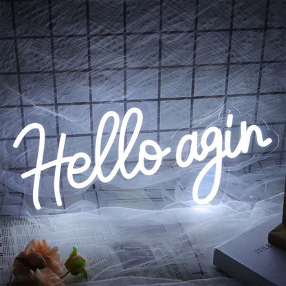 Hello Agin Led Neon Sign - Shineneon
