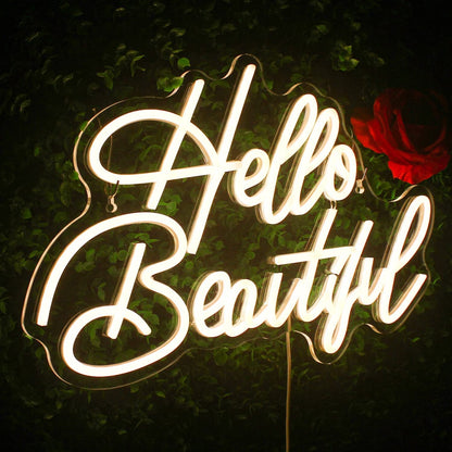 Hello Beautiful Led Neon Light Sign | Shineneon