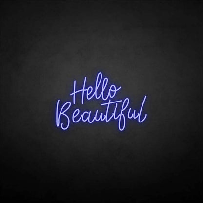 Hello Beautiful Led Neon Sign - Shineneon