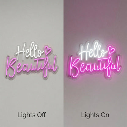 Hello Beautiful LED Neon Sign Wall Neon Sign - Shineneon