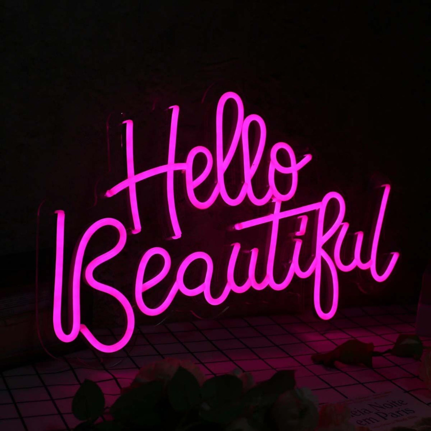 Hello Beautiful Pink Led Neon Sign | Shineneon