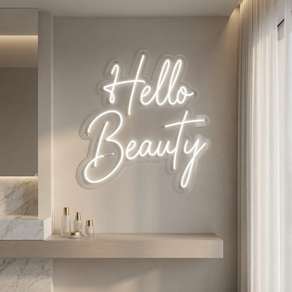 Hello Beauty Business LED Neon Sign - 02 High-Converting Product Image