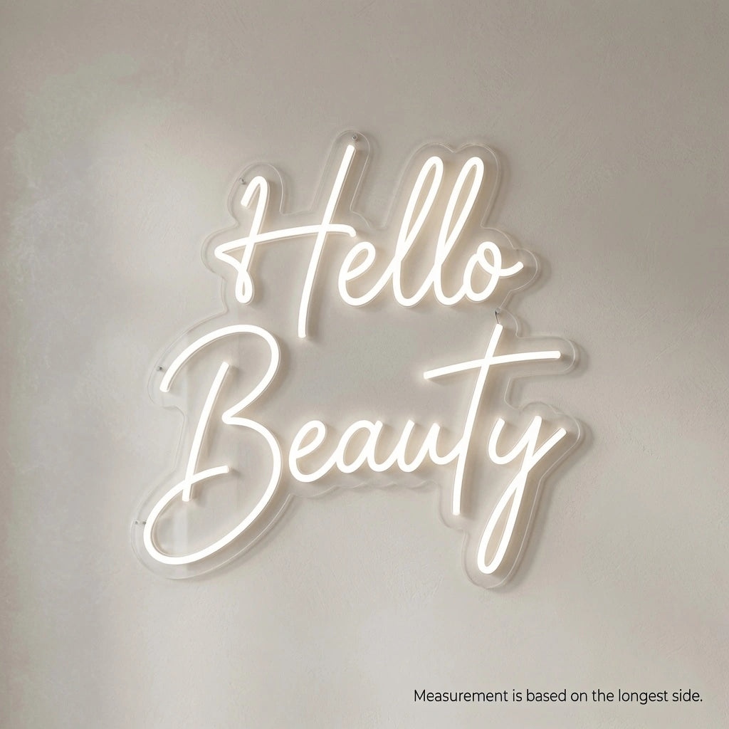 Hello Beauty Business LED Neon Sign - 04 Size Image