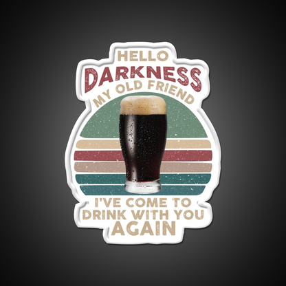 Hello Darkness My Old Friend Beer Bar Decor Led Neon Sign Rgb Color - LED neon sign view 11