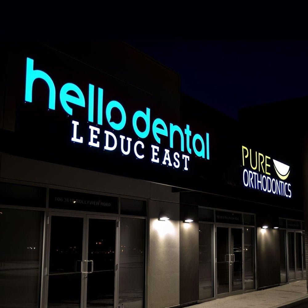 Hello Dental Leduc East 3D Frontlit Letters Metal Led Sign - Shineneon
