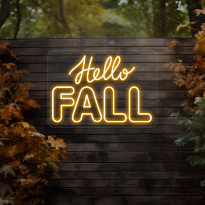 Hello Fall Led Neon Sign | Shineneon