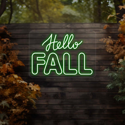 Hello Fall Led Neon Sign | Shineneon