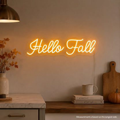 Hello Fall Text LED Neon Sign - Shineneon