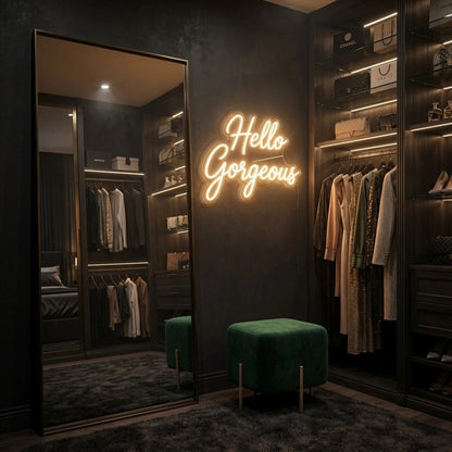 Hello Gorgeous Bedroom Decor LED Neon Sign - Shineneon