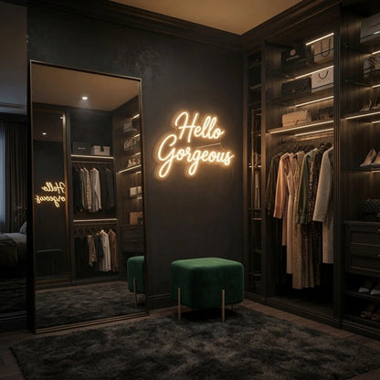 Hello Gorgeous Bedroom Decor LED Neon Sign - Shineneon
