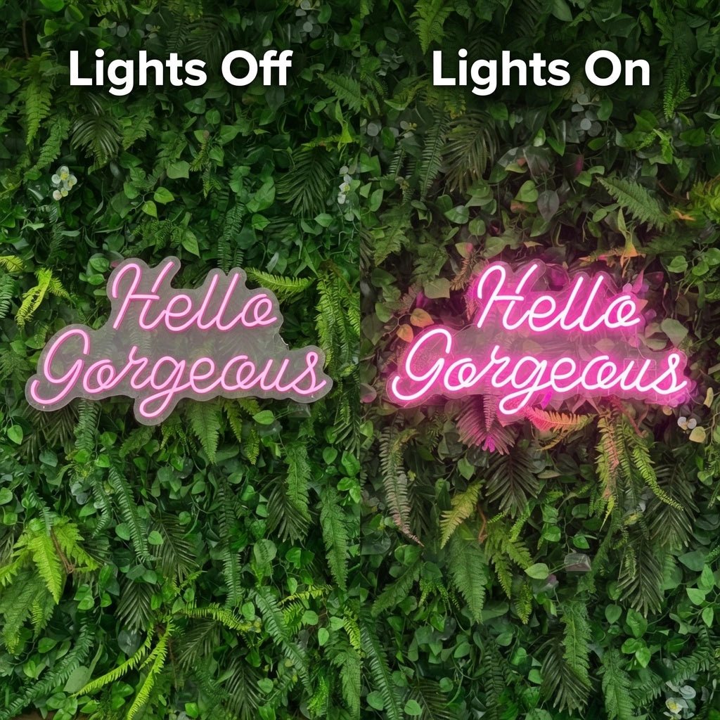 Hello Gorgeous Bedroom Decor LED Neon Sign Wall Art - Shineneon