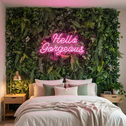Hello Gorgeous Bedroom Decor LED Neon Sign Wall Art - Shineneon