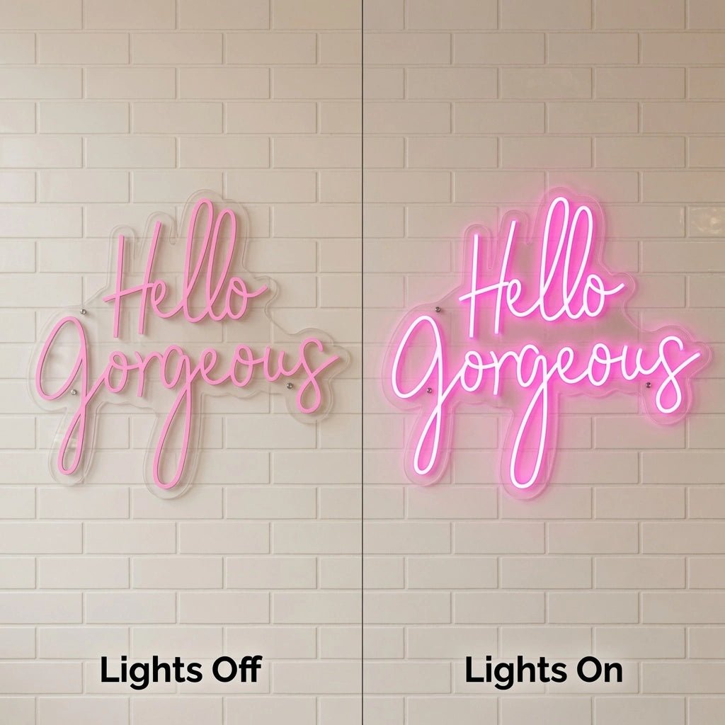 Hello Gorgeous Business Wall Decor LED Neon Sign - Shineneon