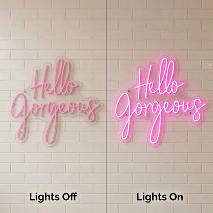 Hello Gorgeous Business Wall Decor LED Neon Sign - Shineneon